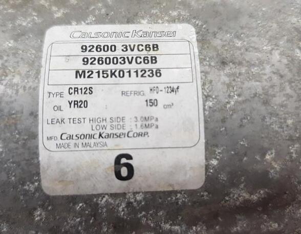 Klimakompressor Nissan Note E12 926003VC6B P15750423