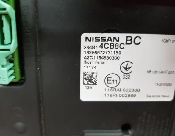 Control unit central electric (BCM) NISSAN QASHQAI II SUV (J11, J11_)