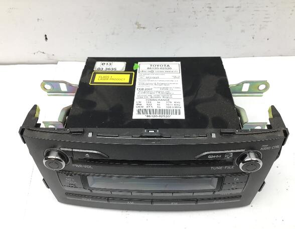 365322 CD-Radio TOYOTA Auris (E15) 86120-02520