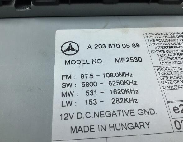 CD-Radio MERCEDES-BENZ C-CLASS (W203)