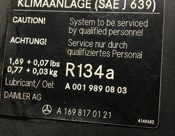 Bekleding voorpaneel MERCEDES-BENZ A-CLASS (W169)