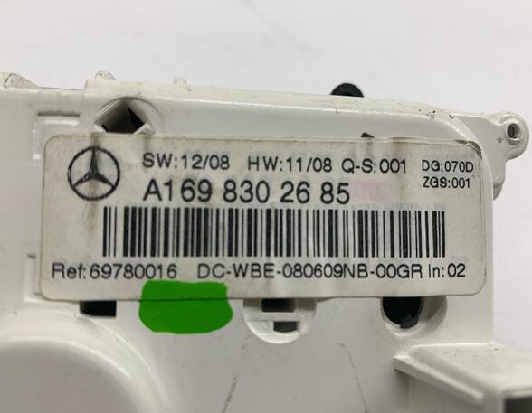 Air Conditioning Control Unit MERCEDES-BENZ A-CLASS (W169)