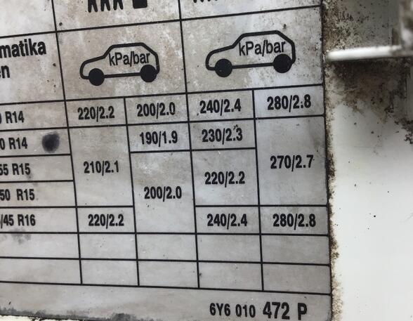 Tankklep SKODA Fabia I (6Y2)