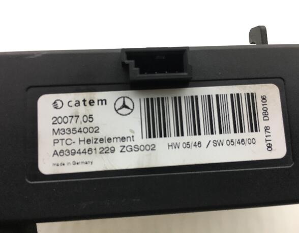 Heater MERCEDES-BENZ Vito/Mixto Kasten (W639), MERCEDES-BENZ Viano (W639)