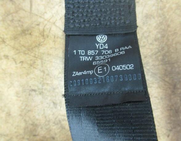 Safety Belts VW Touran (1T1, 1T2)