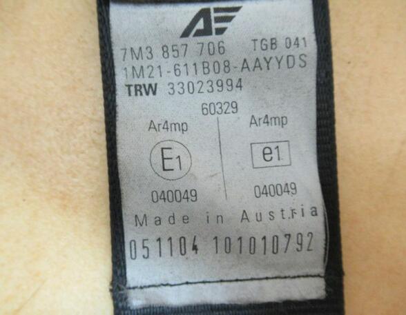 Safety Belts FORD Galaxy (WGR)