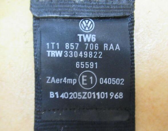 Safety Belts VW Touran (1T1, 1T2)