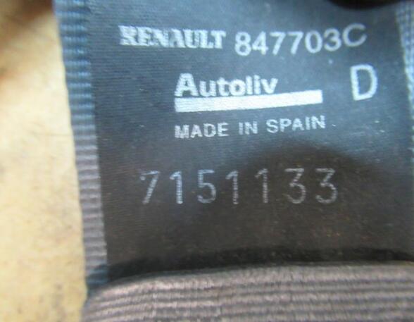 Safety Belts RENAULT Megane I (BA0/1)