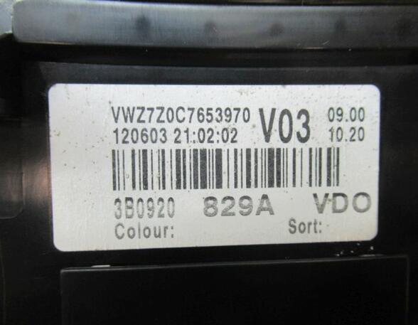 Speedometer VW Passat Variant (3B6)