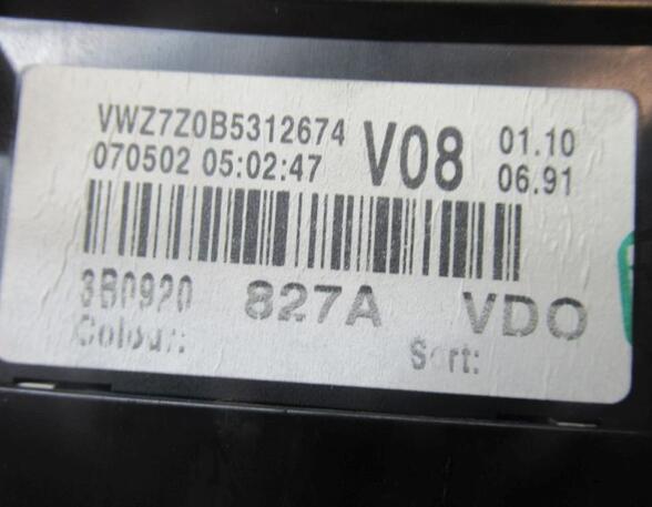 Speedometer VW PASSAT (3B3)