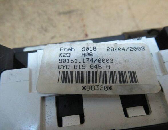 Air Conditioning Control Unit SKODA Fabia I Combi (6Y5)