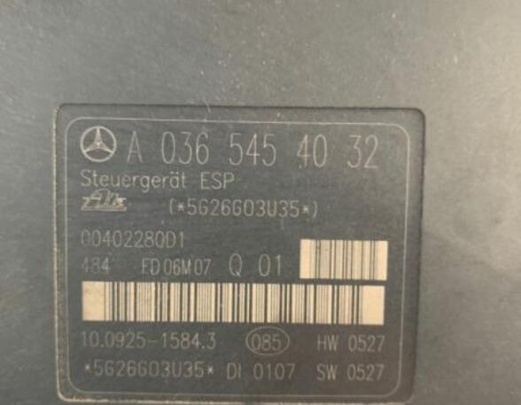 ABS Hydraulisch aggregaat MERCEDES-BENZ C-KLASSE (W203)