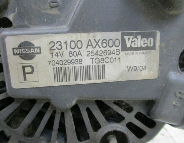 Dynamo (Alternator) NISSAN Micra III (K12)