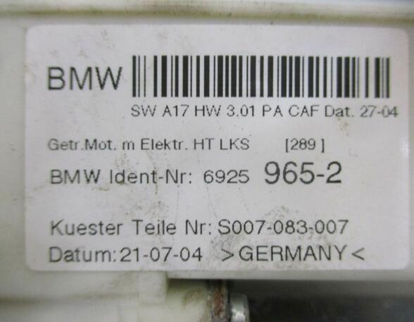 Motor Fensterheber Fensterhebermotor links hinten  BMW X3 (E83) 3.0I XDRIVE 170 KW