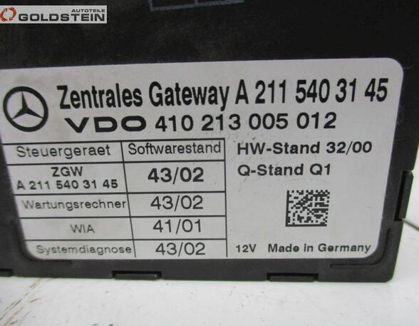 Steuergerät Zentralesgateway MERCEDES-BENZ E-KLASSE (W211) E 270 CDI 130 KW