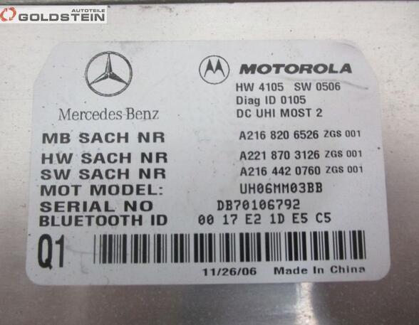 Steuergerät Bluetooth MERCEDES-BENZ S-KLASSE COUPE (C216) CL 500 285 KW