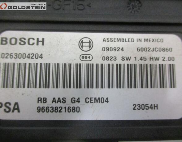 Control unit for parking support CITROËN C3 PICASSO (SH_)