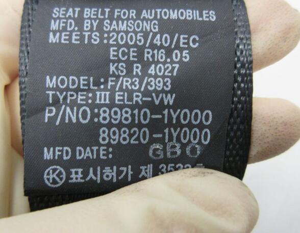 Safety Belts KIA PICANTO (TA)