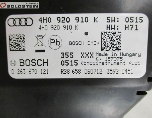 Snelheidsmeter AUDI A8 (4H2, 4H8, 4HC, 4HL)