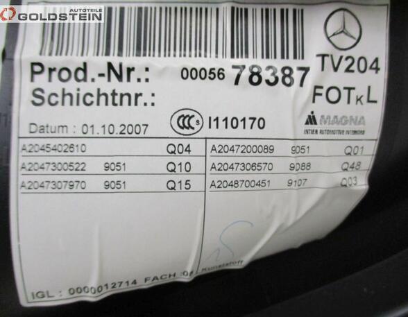 Portierbekleding MERCEDES-BENZ C-Klasse (W204)