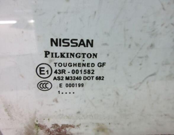 Side Window NISSAN QASHQAI / QASHQAI +2 I (J10, NJ10, JJ10E)