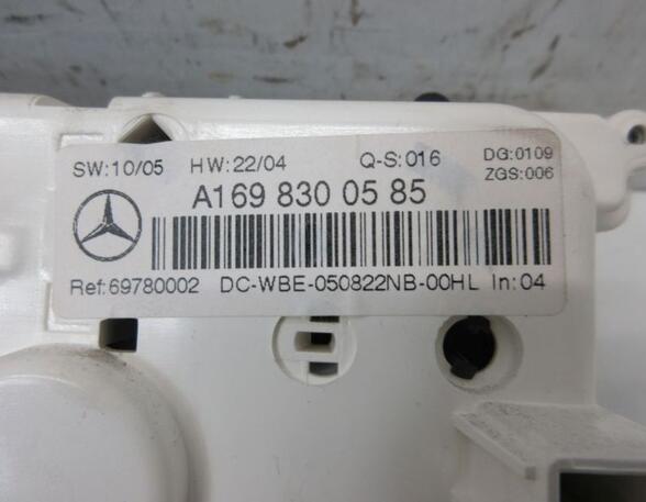 Bedieningselement airconditioning MERCEDES-BENZ A-CLASS (W169)