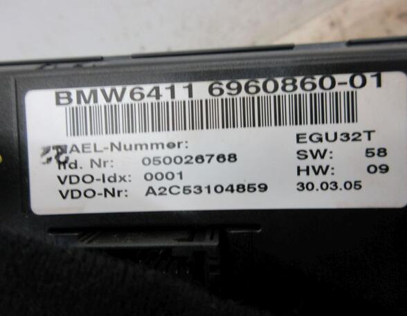 Air Conditioning Control Unit BMW 3 (E90)