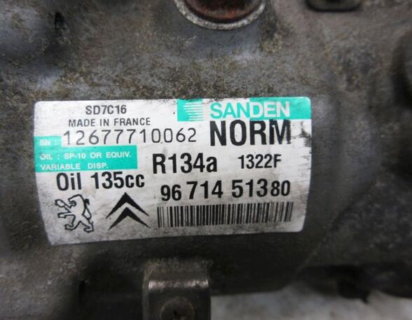 Air Conditioning Compressor PEUGEOT 308 SW I (4E_, 4H_)