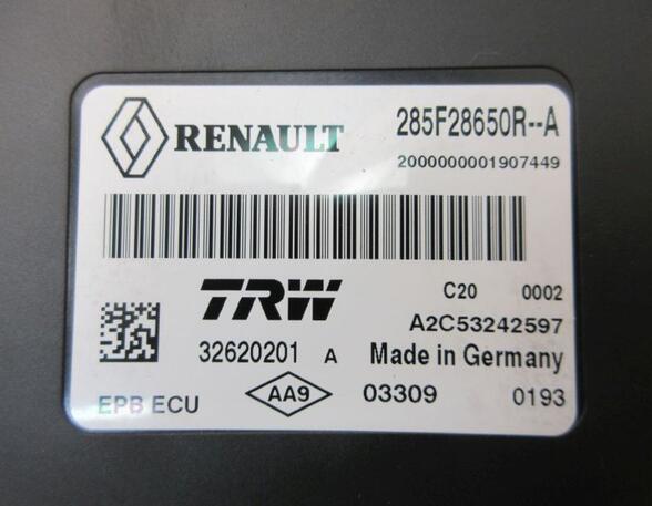 Control unit for fixing brake RENAULT SCÉNIC III (JZ0/1_), RENAULT GRAND SCÉNIC III (JZ0/1_)