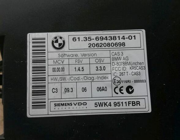 Steuergerät ECU Modul Steuergerät Wegfahrsperre BMW 1 (E87) 118D 89 KW