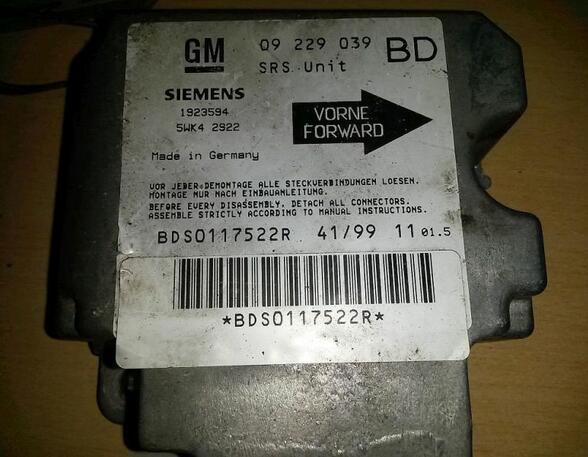 Airbag Control Unit OPEL Vectra B (J96)