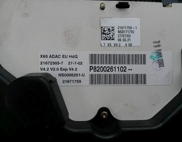 Speedometer RENAULT Clio II (BB, CB)