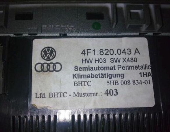 Air Conditioning Control Unit AUDI A6 (4F2, C6)