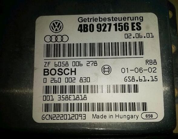 Control unit for gearbox AUDI A6 Avant (4B5), AUDI Allroad (4BH, C5)