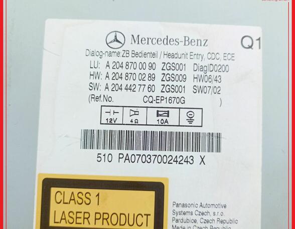 CD-Radio MERCEDES-BENZ C-Klasse (W204)