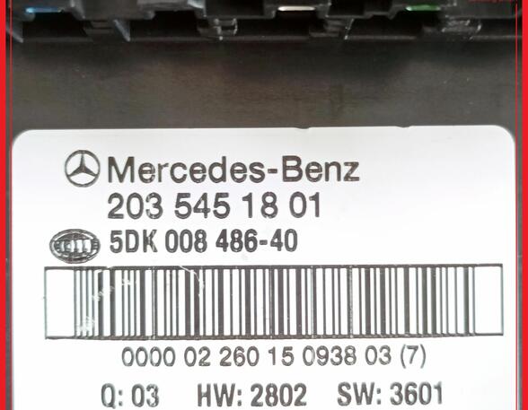 Sicherungskasten SAM Modul MERCEDES BENZ C-KLASSE W203 C240 125 KW