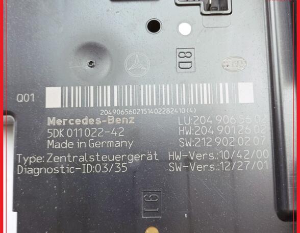 Fuse Box MERCEDES-BENZ C-Klasse T-Model (S204)