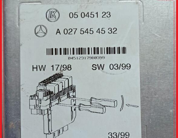 Fuse Box MERCEDES-BENZ S-CLASS (W220)