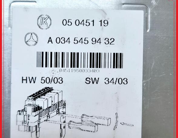 Fuse Box MERCEDES-BENZ S-CLASS (W220)