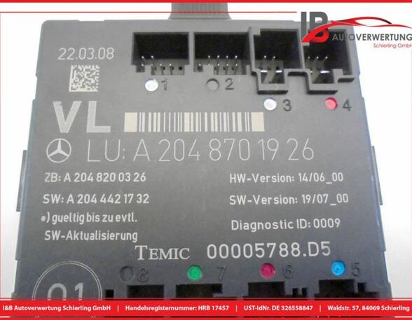 Controller MERCEDES-BENZ C-Klasse T-Model (S204)