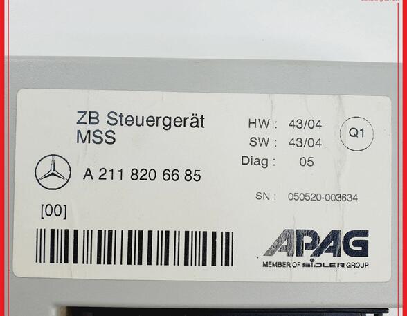 Steuergerät Multifunktion MERCEDES E-KLASSE W211 KOMBI E280 CDI 140 KW