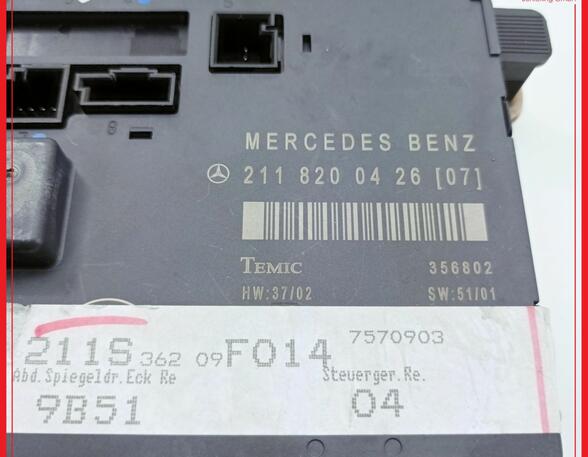 Regeleenheid MERCEDES-BENZ E-Klasse T-Model (S211)