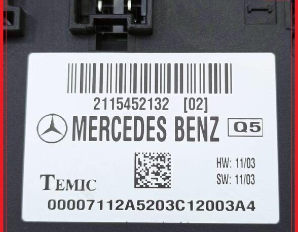 Regeleenheid MERCEDES-BENZ E-Klasse (W211)