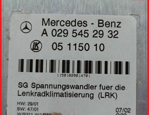 Steuergerät Lenkradklimatisierung MERCEDES BENZ E-KLASSE W211 E270 CDI 130 KW