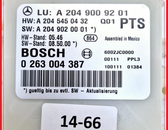 Regeleenheid MERCEDES-BENZ C-CLASS T-Model (S204)