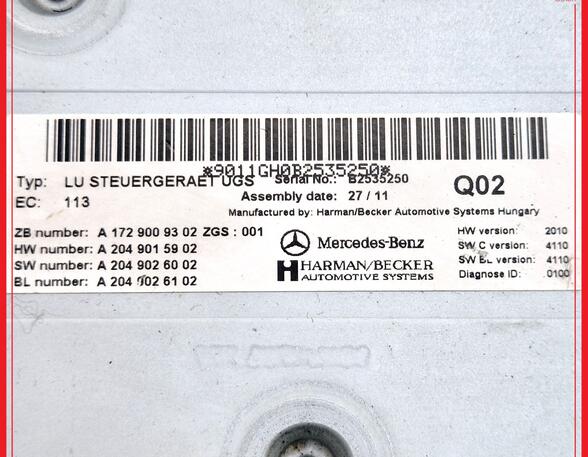 Control unit MERCEDES-BENZ SLK (R172)