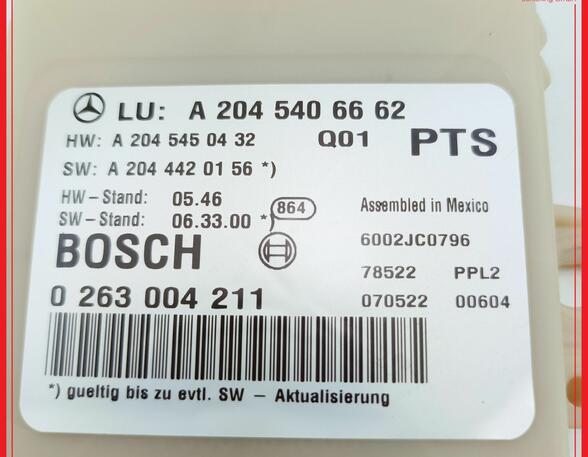 Steuergerät Einparkhilfe PDC MERCEDES BENZ C-KLASSE W204 C220 CDI 125 KW