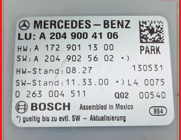 Regeleenheid park distance control MERCEDES-BENZ C-Klasse (W204)