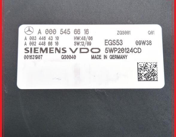 Steuergerät Automatikgetriebe  MERCEDES-BENZ E-KLASSE W212 E200 CDI 100 KW