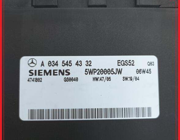 Steuergerät Automatikgetriebe  MERCEDES-BENZ C-KLASSE S203 K C220 CDI 110 KW